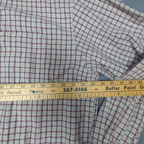 LL Bean Linen/ Cotton Flannel Shirt Mens Large Tall Cabin Gorpcore Work Outdoors - Picture 4 of 7